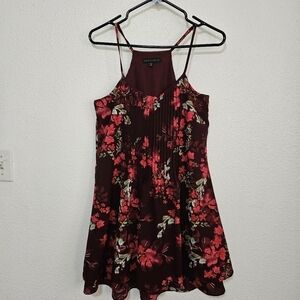 Sanctuary floral layered mini dress size xs